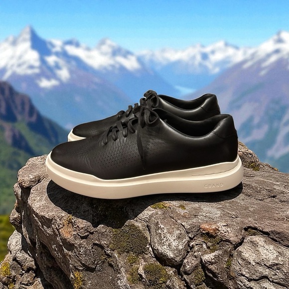 Cole Haan Grand Pro Leather Laser Cut Sneakers. NWOB - Picture 7 of 15